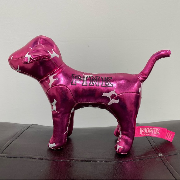 Victorias Secret Mini Dog Limited Editon National Puppy Metallic Pink & Skeleton - Picture 5 of 11